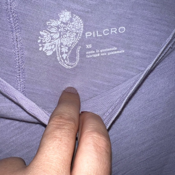 Anthropologie Pilcro Lavender Heritage Femme Tee - Picture 10 of 12